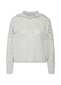 Only, Damen Pullover, Hellgrau / Silber