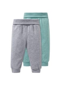 Schiesser, M&auml;dchen Softbundhosen, Graumeliert / Jade