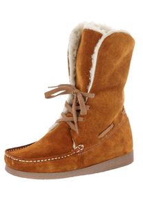 Heine, Damen Stiefelette, Cognac