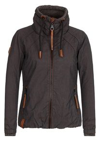 Naketano, Damen Jacke 'Tittis Galore', Braunmeliert / Schwarz