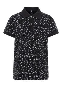 name it, Poloshirt, Schwarz / Weiß