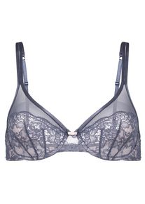 Palmers, Damen 'SMOKEGREY LACE' Push-Up BH, Taubenblau
