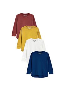 next, Langarmshirts, Blau / Gelb / Karminrot / Wei&szlig;