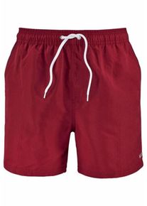 s.Oliver RED LABEL Beachwear, Herren Badeshorts, Rot / Weiß