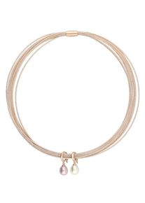 Firetti, Damen Kette 'Glanz, massiv', Rosegold / Rosa / Weiß