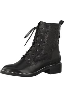 Tamaris, Damen Schn&uuml;rstiefelette, Schwarz