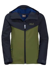 Jack Wolfskin, Softshelljacke 'WINDMILL ROAD', Dunkelblau / Hellgrün