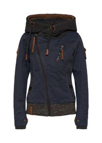 Naketano, Damen Outdoorjacke 'Walk the Line', Navy / Dunkelgrau / Graumeliert