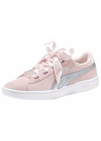 Puma, Mädchen Sneaker 'Smash v2 Ribbon Jr', Rosé / Silber