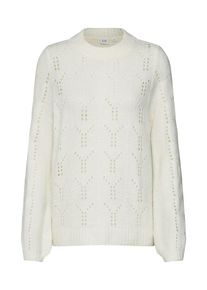 GAP, Damen Pullover 'POINTELLE CREW PO', Elfenbein