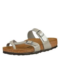Birkenstock, Damen Zehensteg Mayari, Braun / Silber