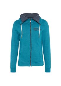 Tom Tailor, Herren Sweatjacke mit Print, Türkis