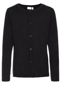 name it, M&auml;dchen Strick-Cardigan nitvaminica, Schwarz