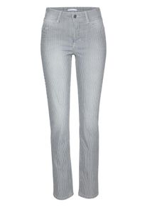 MAC, Damen Jeans 'Angela Stripe', Schwarz / Naturweiß