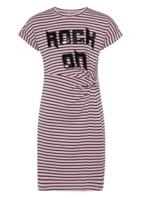 name it, Mädchen Gestreiftes Kleid, Helllila / Schwarz