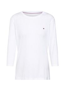 Tommy Hilfiger, Damen Shirt 'HERITAGE CREW NECK 3', Weiß