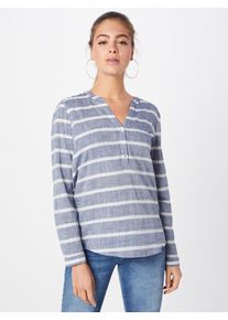 Tom Tailor Denim, Damen Bluse, Navy / Weiß