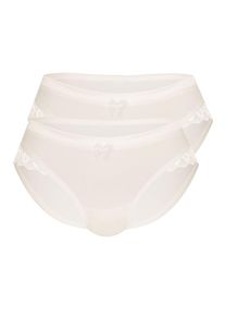 Sassa Mode Sassa, Damen Slip 'SHINY SATIN', Perlweiß