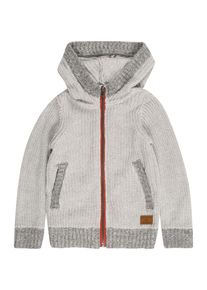 Esprit, Strickjacke, Hellgrau / Graumeliert / Orangerot