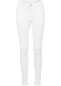 Urban Classics, Damen Pants, Weiß