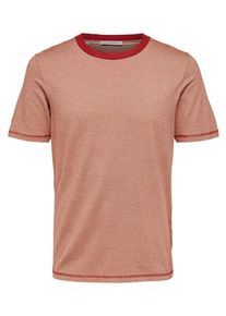 Selected Homme, Herren T-Shirt, Hellpink / Rot