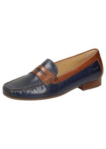 Sioux, Damen Slipper 'Corbina', Dunkelblau / Cognac