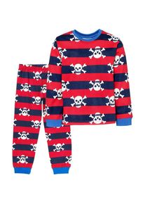 MyToys-COLLECTION, Schlafanzug, Blau / Navy / Hellrot / Weiß