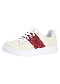 Andrea Conti, Damen Sneaker, Beige / Rotmeliert / Weiß