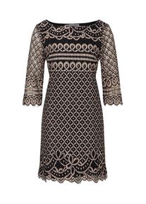 Heine, Damen Kleid, Creme / Schwarz