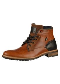 Bullboxer, Herren Schnürstiefel, Cognac / Schwarz