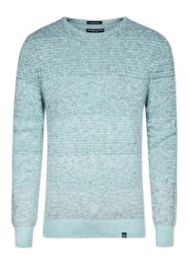 & Colours & Sons COLOURS & SONS, Herren Pullover 'DANIEL', Opal / Hellblau