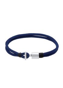 PAULO FANELLO, Herren Armband, Navy / Silber