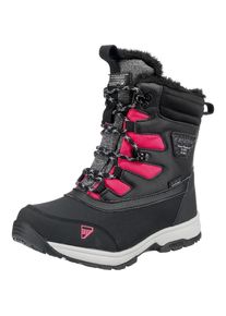 Icepeak, Winterstiefel 'WELSIE JR', Graumeliert / Dunkelpink / Schwarz