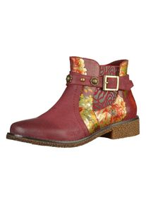 Laura Vita, Damen Stiefelette, Hellgr&uuml;n / Rot