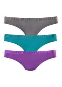 Buffalo, Damen String, Dunkelgrau / Petrol / Lila