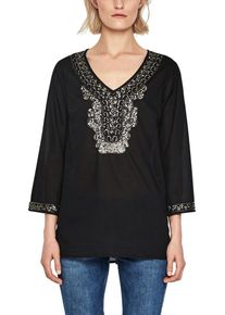 s.Oliver BLACK LABEL, Damen Batist-Tunika, Schwarz