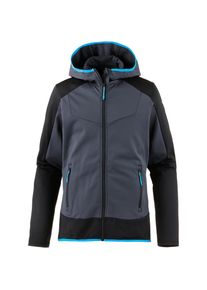 Icepeak, Herren Fleecehoodie 'Leif', Türkis / Anthrazit / Dunkelgrau