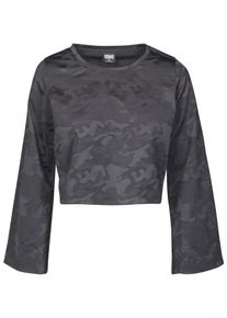 Urban Classics, Damen Top, Grau / Dunkelgrau / Schwarz