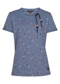 NAVIGAZIONE, Damen Shirt, Blaumeliert / Rot / Weiß