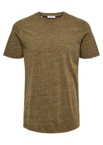 Selected Homme, Herren T-Shirt, Braunmeliert