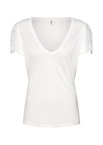 Only, Damen Shirt 'LACE', Weiß