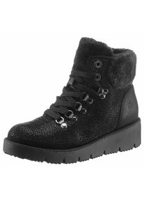 s.Oliver RED LABEL, Damen Schn&uuml;rboots, Schwarz