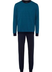 Schiesser, Herren Pyjama, Marine / Petrol