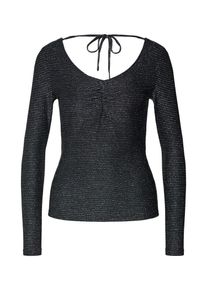 ABOUT YOU, Damen Shirt 'Arina', Schwarz / Silber