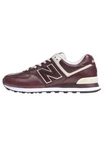 New Balance, Herren Sneaker 'ML574 D', Hellbraun / Weinrot / Wei&szlig;
