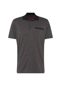 Hugo, Herren Poloshirt 'Dosborn', Basaltgrau / Schwarz