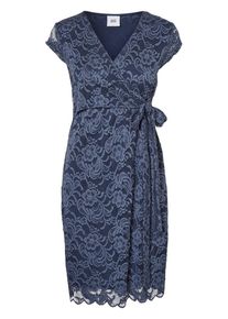 MAMALICIOUS, Damen Spitzen Kleid, Blau