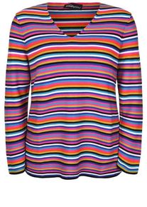 Seeyou, Damen Pullover, Blau / Gold / Pink / Weiß