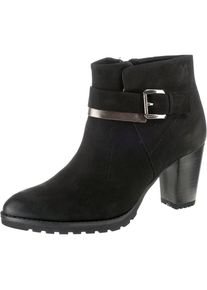 Caprice, Damen Stiefeletten, Schwarz / Silber