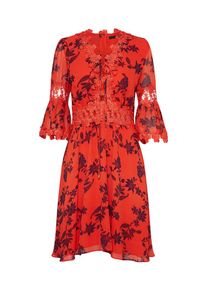 Guess, Damen Kleid 'LORETTA', Navy / Rot